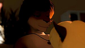 Furry Ass and Natural Tits Slammed Hard in Wild Anal