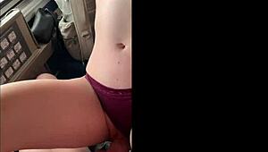 The couple engaged in passionate sex right in the train cabin