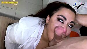 My cousin secretary visits and gives me the best blowjib ever - ft dulcecorrentina by pantherarg