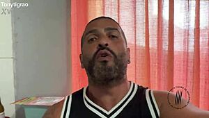 A latina pornstar screams during rough blowjob orgasm