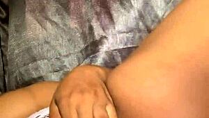 Pinkflowerr reveals pink g-string for private moment