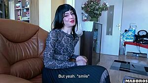 a french goth girl gets pounded hard doggystyle. she cums non-stop all day!