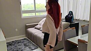 Stepsister planned to surprise boyfriend but stepbro nailed her ass