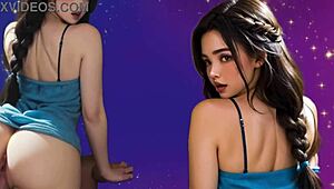 big tits riding huge ass in favorite position with orgasm