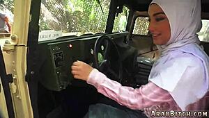 Tattoo Teen's First Time Webcam Masturbation in Army Uniform Outdoors