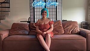 The casting of a curvy real stepmom for porn audition