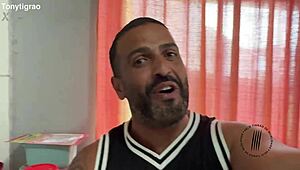 A latina pornstar screams during rough blowjob orgasm