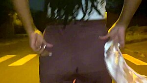 I found the neighbor on the street and convinced her to show me her ass