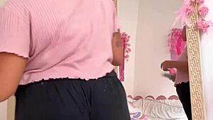 Chubby Latina babe farts loudly preparing for date