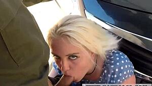 Cops crave pussy from cute platinum-blonde babe Marilyn Moore now!