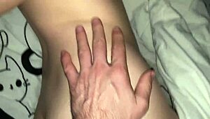 stepdad sneaks a quick mouth fuck on stepdaughter while mom’s just next door.