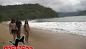 Intense Orgy On Sao Paulo's Deserted Beaches - Jota Unleashes Passion!