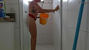 This Brazilian Milf Cleans the Bedroom in a Naughty Way