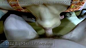 Big N Sexy Britney, Curvy Brunette MILF, Sucks Dick Like a Pro in POV BJ, Deepthroats and Takes Facial