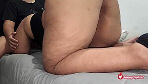 roommate forces rough sex after spying on stretching