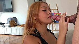 Natural Colombian Teen's Tight Pussy Stretched by Big Gringo Cock, Wow! 😍