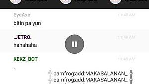 Girl performs on camfrog webcam show