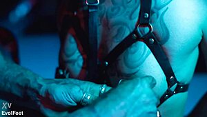 foot hunter dominates captive nick for perfect latina feet