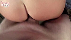 Daisy Garcia fucks Seth for cheerleader squad with anal creampie