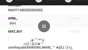 Girl performs on camfrog webcam show