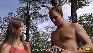 Arrogant Girl Takes It in All Slits for Public Pickup