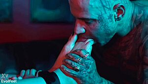 foot hunter dominates captive nick for perfect latina feet