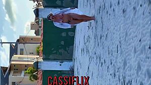 He saw me on the beach and invited me to his place to fuck my ass and pussy with his big delicious cock