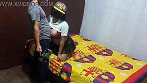 Mother-in-law touches herself erotically, then asks for help with big cock in homemade video