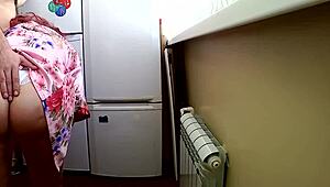 Bent step mom took it in the ass by her son