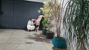 dude, risky banging with my neighbor in the garage while hubby’s showering!