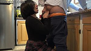 Rim That Ass In The Kitchen!