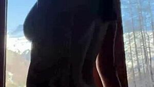 I'm masturbating thinking about my neighbor's cock while my husband works.