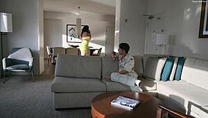 Catfished my friend’s cheating mom, now she’s fucking me in the garage