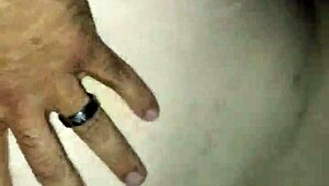 Wife feels tricked into doggy anal by husband and friend.