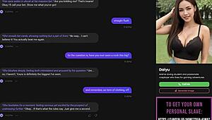 playing with my ai slut strip poker and oral sex