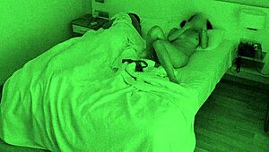 Hey, why's my cheating wife touching herself next to me while watching porn? Almost busted!