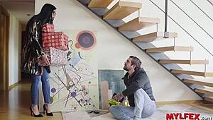 Mylfex - Sweet Spanish Milf Faces Boy’s Bold Confrontation for Anal