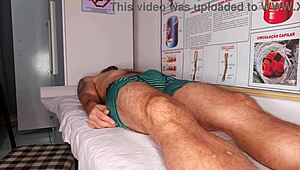 Got a hard-on in front of the nurse