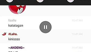 Girl performs on camfrog webcam show