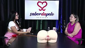 Wow! Realistic Prosthesis and Sexy Dolls in Sheer Red Lingerie!