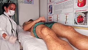 Got a hard-on in front of the nurse