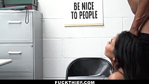 yo, the officer caught this teen burglar and threatened police action at work!