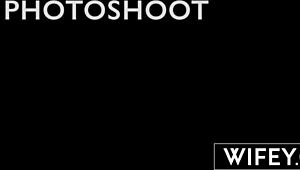 Wifey, hubby watches Sienna Rae get double penetrated right there!