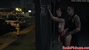 glasses teen 18+ picked up by dom in outdoor public reality