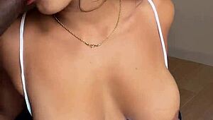 Sloppy BLOWJOB on camera during video call with husband -amateur nysdel-