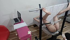 Young patient teased during naughty gynecologist exam