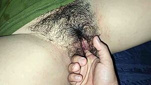 vintage bush of my sexy latina stepdaughter in real amateur roleplay