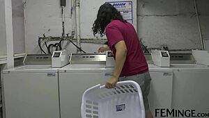 Brunette Lesbian Party With Strapon