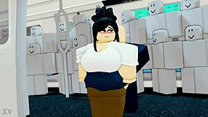 Big Tits Girl Fucks Monster Cock On Metro!