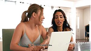 Wow, Roommate Vanessa Sky and Anna Claire Clouds in Lesbian Fantasy!